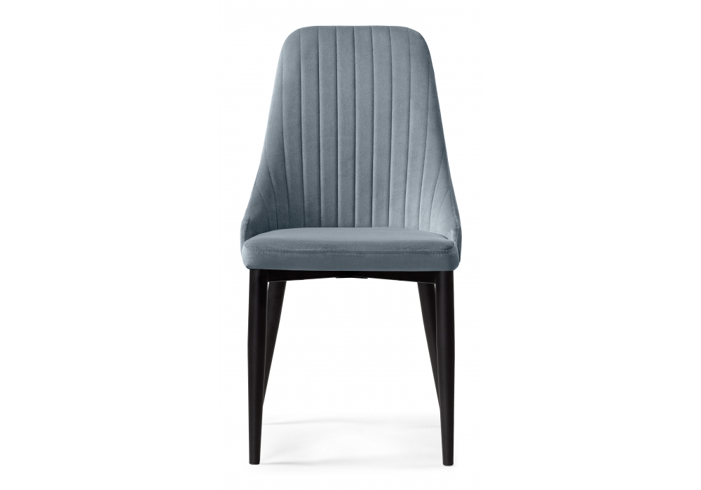фото стул на металлокаркасе woodville kora gray / black 15097 | 220svet.ru