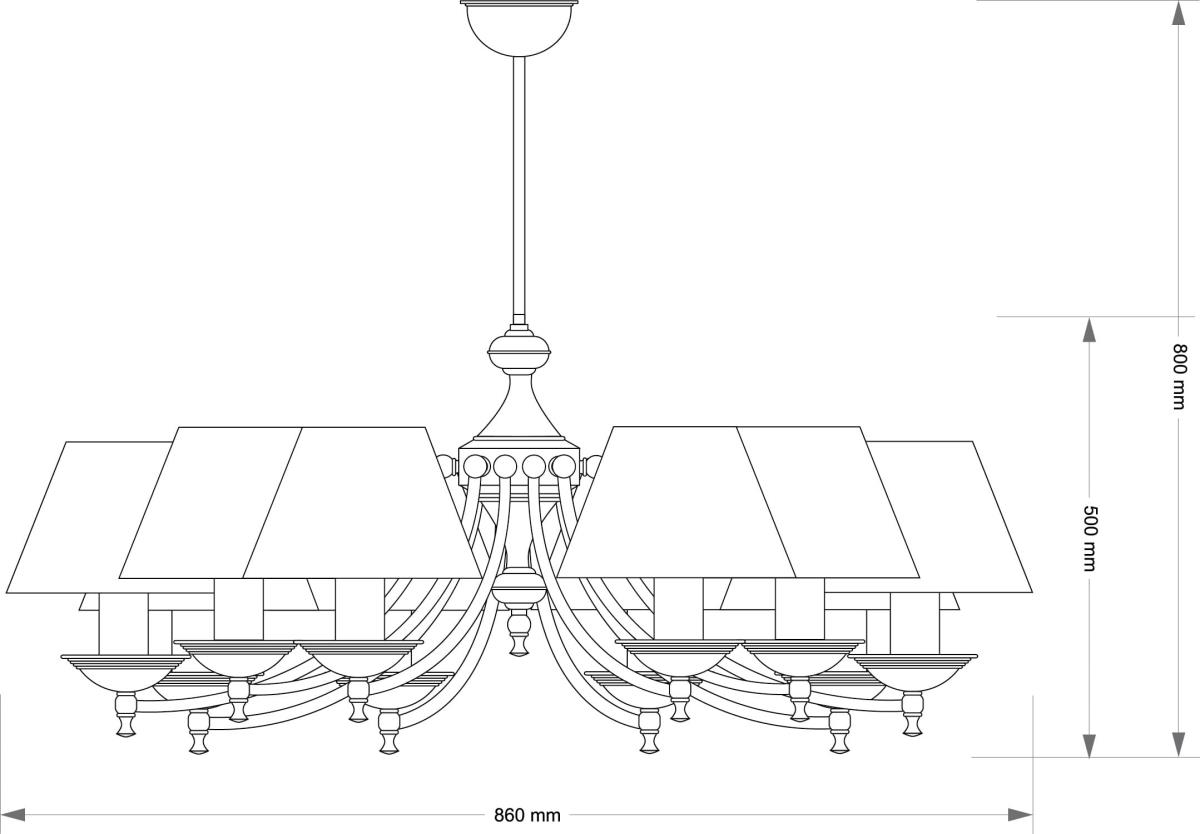 фото подвесной светильник kutek  san marino aba?ur  san-zw-10(p/a)cr | 220svet.ru