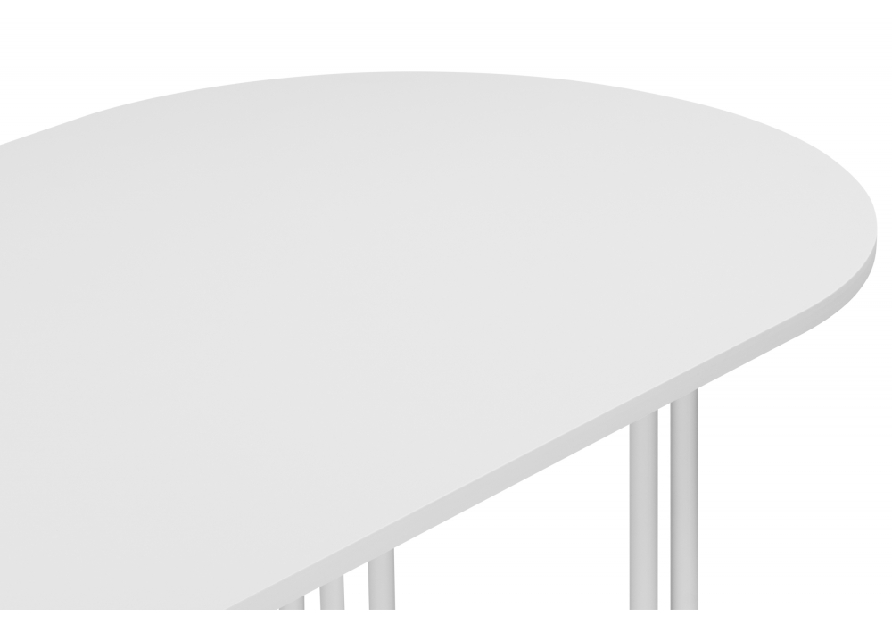 фото стол деревянный woodville хьюго белая шагрень пленка 620401 | 220svet.ru