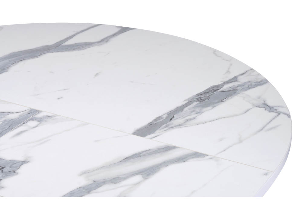 фото стол деревянный woodville бетина мрамор белый / черный 504210 | 220svet.ru