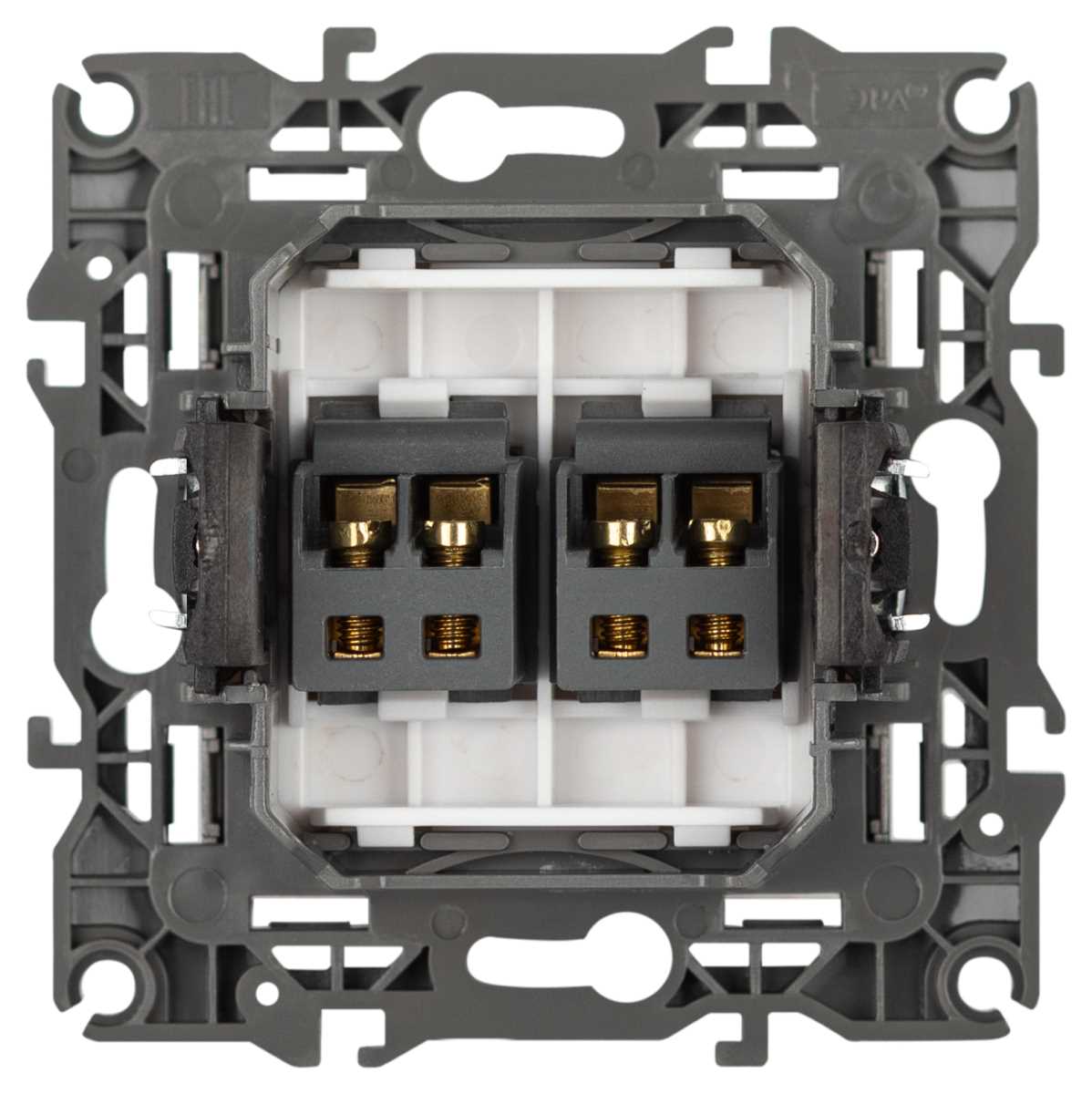 фото розетка эра серия 12 12-3112-16 аудио двойная титан б0065674 | 220svet.ru