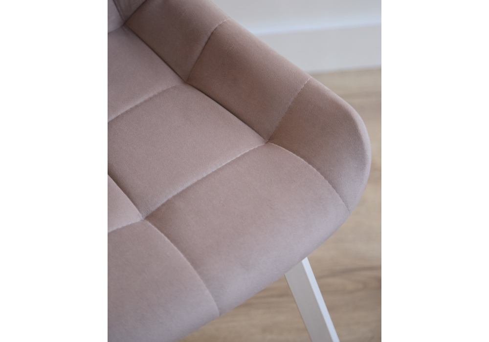 фото стул вращающийся на металлокаркасе woodville челси 360 п латте (zd 290) / белый 632494 | 220svet.ru