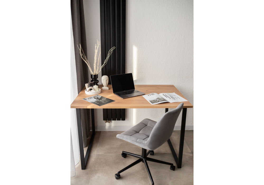 фото стол деревянный раскладной woodville лиман 120х80 дуб крафт золотой / черный матовый 615151 | 220svet.ru