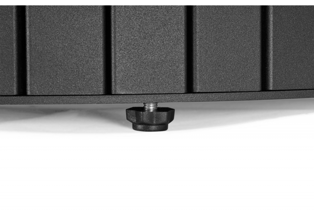 фото керамический стол woodville гравент 90 carmen light grey / черный 625922 | 220svet.ru