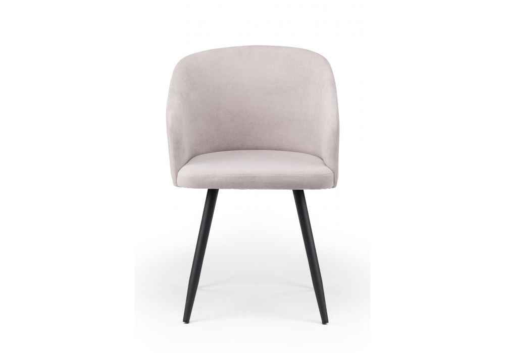 фото стул на металлокаркасе woodville монер светло-серый (glory 36) / черный 632637 | 220svet.ru