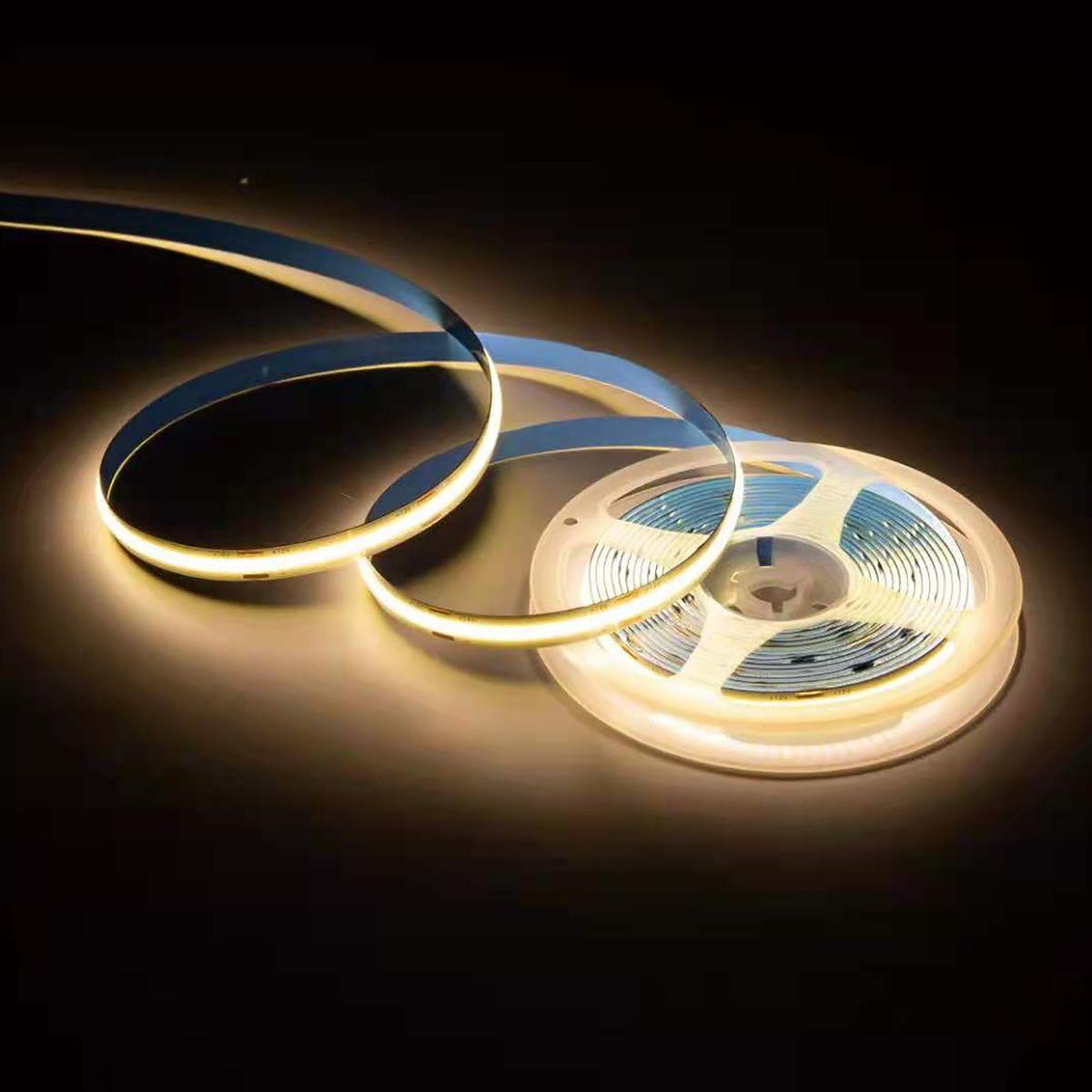 фото лента apeyron 10w/m 560led/m cob теплый/холодный белый 5m 00-492 | 220svet.ru