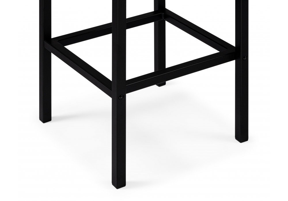 фото барный стул woodville лофт кож.зам. d6 / черный матовый 614941 | 220svet.ru