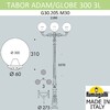 Миниатюра фото парковый фонарь fumagalli tabor adam/globe 300 3l  g30.205.m30.aye27 | 220svet.ru