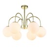 Миниатюра фото потолочная люстра indigo voga 13017/6r gold v000325 | 220svet.ru