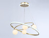 Миниатюра фото подвесная светодиодная люстра с пультом ду ambrella light comfort fl66324 | 220svet.ru