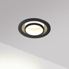Миниатюра фото светильник встраиваемый novotech lirio 371051 черный | 220svet.ru