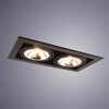 Миниатюра фото встраиваемый светильник arte lamp cardani semplice a5949pl-2bk | 220svet.ru