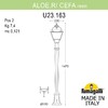 Миниатюра фото садовый светильник-столбик fumagalli aloe.r/cefa u23.163.000.bxe27 | 220svet.ru