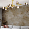 Миниатюра фото люстра на штанге imperium loft адель branching bubble chandelier l11 black amber 239861-22 | 220svet.ru