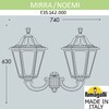 Миниатюра фото светильник уличный настенный fumagalli mirra/noemi e35.142.000.wxh27 | 220svet.ru