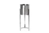 Миниатюра фото подставка под цветы серебро d25*70cм garda decor 13rxfp3105l-silver | 220svet.ru