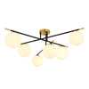 Миниатюра фото потолочная люстра arte lamp alcor a2224pl-6bk | 220svet.ru