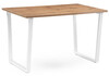 Миниатюра фото стол деревянный woodville лота лофт 140 25 мм дуб вотан / белый матовый 489651 | 220svet.ru