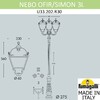 Миниатюра фото парковый фонарь fumagalli nebo ofir/simon 3l  u33.202.r30.byh27 | 220svet.ru