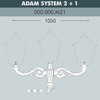 Миниатюра фото консоль для паркового фонаря fumagalli adam sys 2l+1 000.000.m21.a0 | 220svet.ru