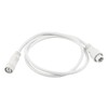 Миниатюра фото удлинитель для гирлянд uniel ucx-f90 e/1m/wh ul-00013222 | 220svet.ru