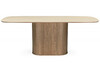 Миниатюра фото керамический стол woodville эллипсо 200х90 okara light yellow / дуб американский 664911 | 220svet.ru