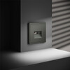 Миниатюра фото розетка телевизионная встраиваемая tv+rj45 кат. 6 voltum s70 vls060706 (титан) | 220svet.ru