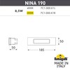 Миниатюра фото светильник для подсветки лестниц встраиваемый fumagalli nina 190 7c1.000.000.lyk1l | 220svet.ru