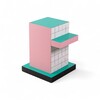 Миниатюра фото приставной столик supersidetable red grid seletti | 220svet.ru
