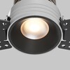 Миниатюра фото встраиваемый светильник maytoni mini dl059-7w3k-trs-b | 220svet.ru