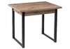 Миниатюра фото стол деревянный форли дуб велингтон / черный матовый | 220svet.ru