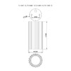 Миниатюра фото настенно-потолочный светильник moderli cora v11889-1c | 220svet.ru
