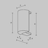 Миниатюра фото заглушка торцевая для шинопровода maytoni flarity tra154ec-b | 220svet.ru