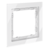 Миниатюра фото рамка стеклянная на 1 пост voltum s70 vls110101 (белый, стекло) | 220svet.ru