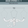 Миниатюра фото консоль для паркового фонаря fumagalli adam sys 3l+1  000.000.m31.a0 | 220svet.ru