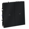 Миниатюра фото выключатель встраиваемый для жалюзи 10а voltum s70 vls020707 (графит) | 220svet.ru