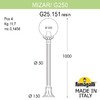 Миниатюра фото садовый светильник-столбик fumagalli mizar.r/g250 g25.151.000.wye27 | 220svet.ru