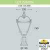 Миниатюра фото ландшафтный фонарь  fumagalli lot/simon u33.113.000.wyh27 | 220svet.ru