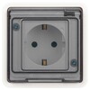 Миниатюра фото розетка эра эксперт 11-2522-01 с заземлением с крышкой 2p+e ip55 шторки 16a-250в су белый б0063281 | 220svet.ru