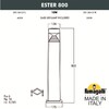 Миниатюра фото садовый светильник-столбик fumagalli ester 800 ds1.564.000.lxd1l | 220svet.ru