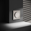 Миниатюра фото светорегулятор встраиваемый поворотно-нажимной 600 вт voltum s70 vls070303 (кашемир) | 220svet.ru