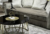 Миниатюра фото стол журнальный стекло garda decor 13rxct3104-gold | 220svet.ru