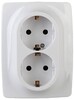 Миниатюра фото розетка эра 12 2x2p e schuko 16a 250v 12-2106-01 б0031228 | 220svet.ru