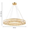 Миниатюра фото подвесная светодиодная люстра favourite gloriole 4780-8p | 220svet.ru
