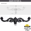 Миниатюра фото парковый фонарь fumagalli nebo adam/globe 400 2l g40.202.m20.aye27 | 220svet.ru