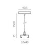 Миниатюра фото подвес к треку 1,5м lightstar quattro 504177-fr1 | 220svet.ru