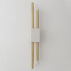 Миниатюра фото бра crystal lux carta ap6w led white/brass | 220svet.ru
