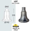 Миниатюра фото парковый столб fumagalli lot 000.113.000.b0 | 220svet.ru