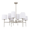 Миниатюра фото потолочная люстра на штанге arte lamp debora a4108lm-8ss | 220svet.ru