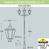 Миниатюра фото парковый фонарь fumagalli tabor adam/noemi 2l+1  e35.205.m21.axh27 | 220svet.ru